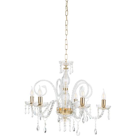 Lampadario a sospensione in cristallo D72 cm MARIATERESA intrecciato 5 luci (1/3)