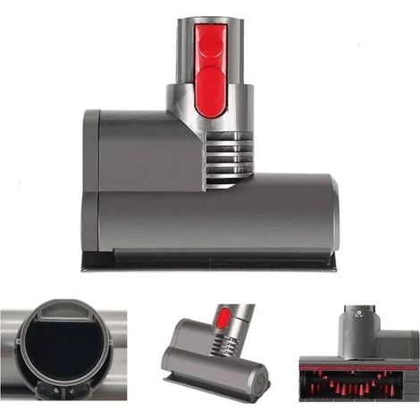 Mini brosse turbo pour matelas avec moteur, compatible avec Dyson V8, V10, V11, brosse à dégagement rapide pour canapé, siège auto et fauteuil, élimine les bactéries et les allergènes. (1/5)