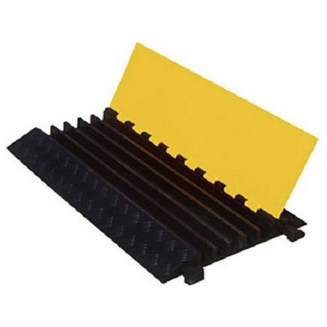 Protège câble RS PRO, Ø interne: 35mm, long. 960mm, Caoutchouc naturel Noir/Jaune ( Prix pour 1 )