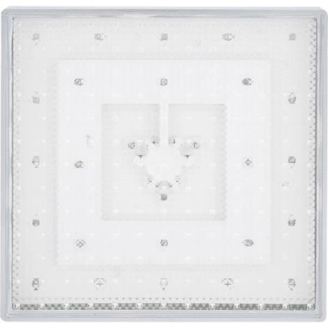 Pommeau de Douche Led Carre 8 pouces,Pomme de Douche Pluie Douchette Salle de Bain -YES (1/4)