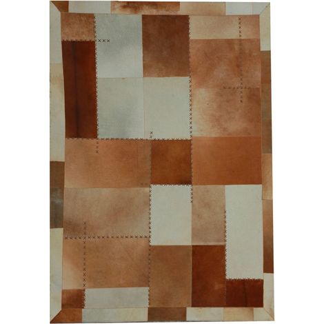 Tapis fait main mystic 110 marron multicolore - 120 x 170 cm