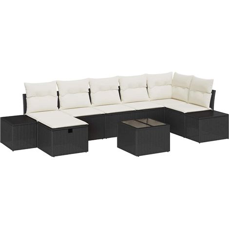 Maison Exclusive - Set di divani con cuscino 8 pcs polyrattan
