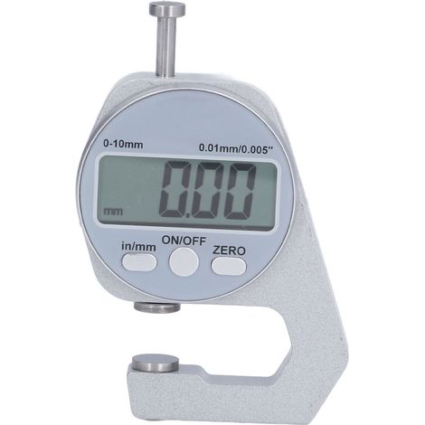 Jauge d'épaisseur numérique, 0-10 mm, arrêt automatique, bouton de conversion d'unités, jauge d'épaisseur électronique (1/5)