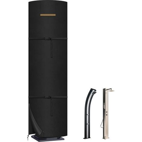 Housse d'Hivernage pour Douche Solaire Housse Protection Douche Solaire Extérieur Housse pour Douche Extérieure Bâche Étanche pour Douche de Jardin Anti-UV 420D Tissu Oxford 230x67cm (1/5)