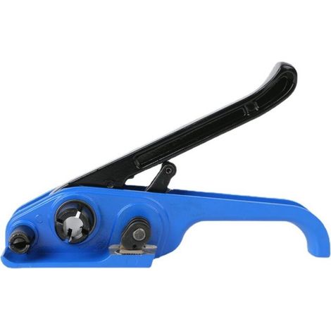Cercleuse Machine à emballer Sangle en acier manuelle Jambes épaissies Tendeur Crimper Belts Banding Tool pour sangles en plastique PET avec coupe, 1619mm