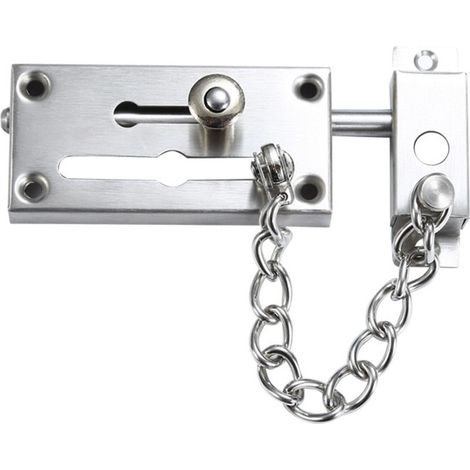 Chaîne De Sécurité Pour Porte - Acier Inoxydable - Pour Portes D'Entrée Résidentielles Et Appartements - 1 Pièce (1/5)