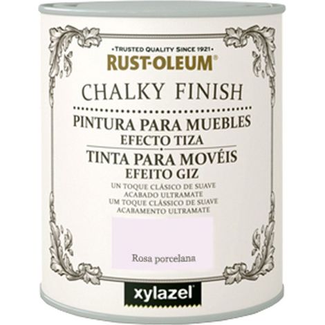 Pintura efecto tiza Chalky Finish para muebles - 750 ml - Rosa porcelana (1/2)