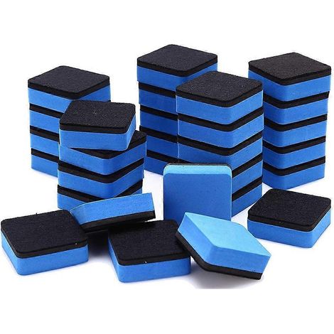 Lot de 30 effaceurs magnétiques pour tableau blanc, marqueurs effaçables à sec, fournitures scolaires et de bureau (1/4)