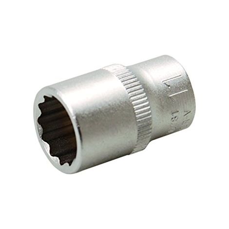 BGS Steckschlüssel-Einsatz Zwölfkant Antrieb Innenvierkant 6,3 mm (1/4") SW 11 mm - 10781