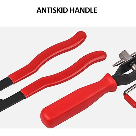 Jeu de pinces de serrage pour coffre + pinces de démontage de faisceau de tubes de joint homocinétique, kit d'outils pour colliers de serrage automobiles, kit de colliers de coupe pour arbres de tuyau (1/5)