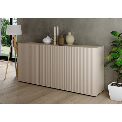 Buffet/bahut moderne 3 portes coloris cachemire Janeiro (1/5)