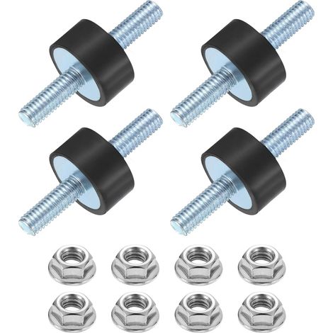 4Pcs Supports En Caoutchouc M6 x 18mm 10 x 20mm (1/5)