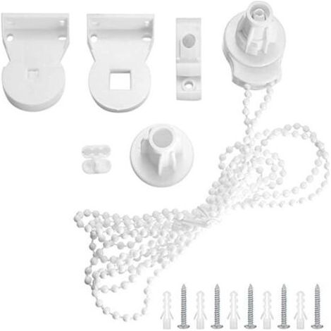 Pièces détachées pour stores enrouleurs, fixations de 25 mm, supports de store enrouleur avec chaîne perlée de 2 m (1/4)