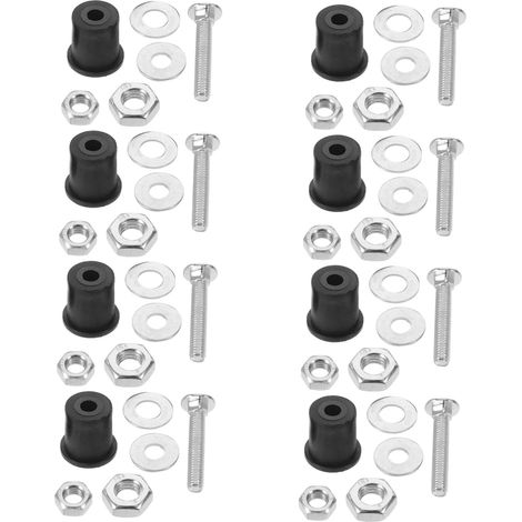 NUOBESTY Ensemble de 8 pièces rotatives pour table de shampoing de salon avec caoutchouc et fer, assemblage sécurisé et inclinaison fluide (1/5)