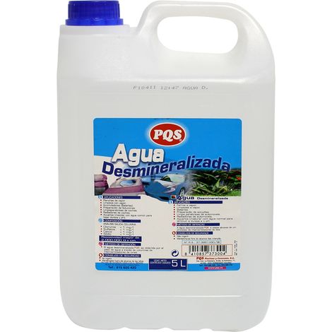 AGUA DESMINERALIZADA GARRAFA 5L PQS (1/4)