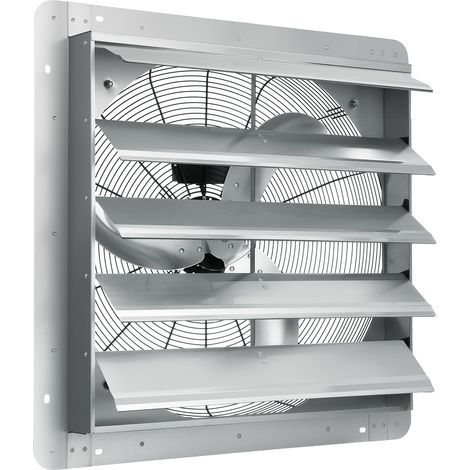 Vevor – Ventilateur d'extraction mural 61,5 cm – Débit 4800 m³/h – Moteur AC 1400 tr/min – Aluminium – Protection contre débris – Installation facile