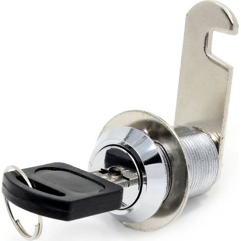 Serrure de sécurité de boîte aux lettres en acier inoxydable 16 mm avec clefs assorties, 25mm Drawer lock (1/5)