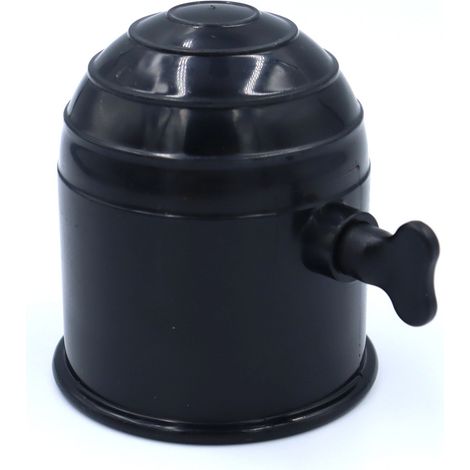 2 pezzi di copertura per gancio di traino con serratura, copertura per gancio di traino in plastica da 50 mm, tappo di protezione per gancio di traino, copertura per gancio di traino, nero