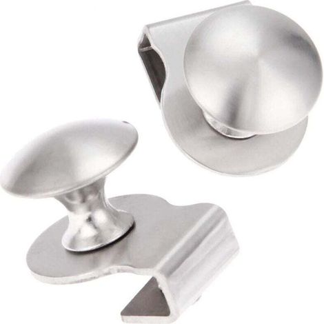 Poignée de porte en verre en acier inoxydable/clip/clip en verre 5-8 mm vitrine meuble meuble tiroir poignée, sans perçage, 2