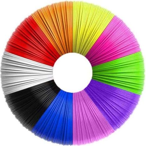 3D-Stiftfilament, 1,75 mm PLA-Filament-Nachfüllpackungen für 3D-Stifte, 10 Farben, je 5 m, 3D-Stiftfilament für Kinder und Erwachsene, kompatibel mit professionellen 3D-Druckstiften (1/4)