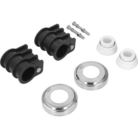 Kit de remplacement échelle piscine inox 304 rosaces butées boulons écrous fixations pour tube 42 mm main courante 8 pièces (1/5)