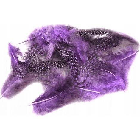 Piume maculate viola, confezione da 3 g (1/5)