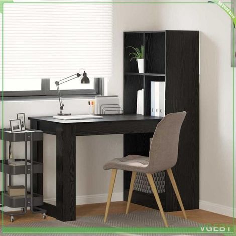 Bureau - Modèle 3337258 - Chêne noir - Bois d'ingénierie - 122 x 67 x 145 cm (1/5)