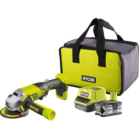 Ryobi R18AG-0 Smerigliatrice Angolare Batteria 18V ONE+ 115mm 7500 rpm Kit 4.0Ah