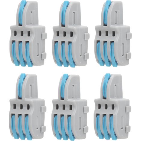20 connecteurs rapides SPLF13 1 entrée 3 sorties, répartiteur de câbles TTap pour moteurs d'éclairage 250 V (bleu)