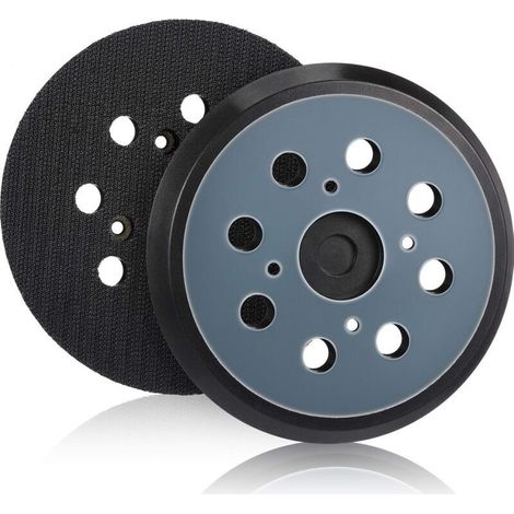 Ersandy 2 Stück 125 mm Ersatz-Exzenterschleifteller mit Klettverschluss, 8 Löchern, Schleifteller für Winkelschleifer (Blau)