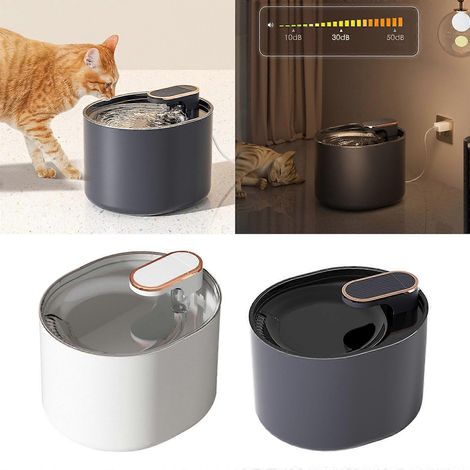 Fontaine à eau pour chat avec pompe silencieuse 3L Distributeur d'eau automatique pour animaux de compagnie (1/4)