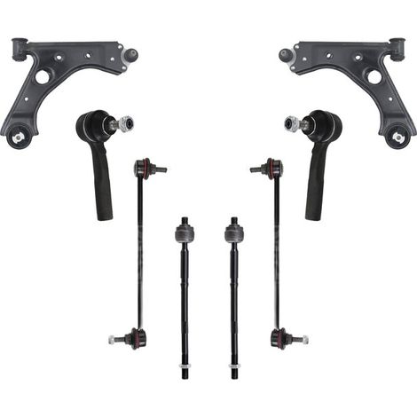 KIT BRACCIO OSCILLANTE 8 PEZZI COMPATIBILE CON FIAT PUNTO (199) 1.3 D Multijet 03.2012 / Kit Sospensione Completo OE/OEM / Bracci Oscillanti + Testine Sterzo / Sostituzione Diretta OEM