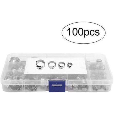 Eosnow 100pcs en acier inoxydable à oreille à oreille à serrage