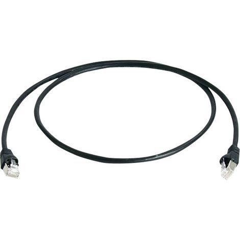 Câble de raccordement réseau informatique RJ45 Telegärtner 100009137 CAT 6a S/FTP noir 50.00 m (1/4)