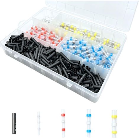 Pack of 500 waterproof solder connectors for cars (1/5)