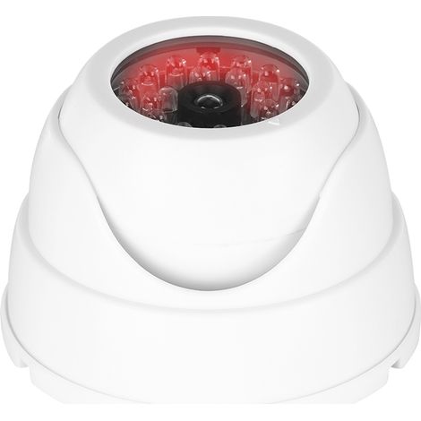 Caméra de surveillance dôme simulée sans fil Mr-18b pour intérieur et extérieur avec 30 fausses LED infrarouges (1/5)