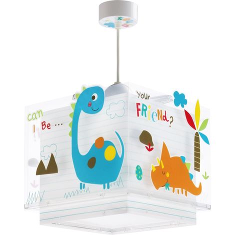 Lustre Chambre Lampe Suspension Plafonnier Pour Enfants, Dinosaures Dinos Animaux Multicolore, 73452M, E27 (1/5)