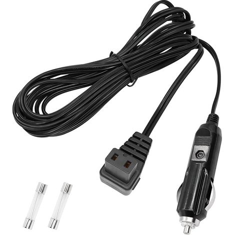 Câble d'alimentation de rechange pour mini réfrigérateur de voiture - 4 m - 12/24 V - 2 broches CC (1/5)