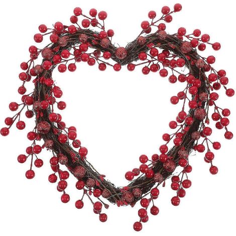 Guirlande de baies en forme de cœur pour la Saint-Valentin, décoration intérieure (1/5)