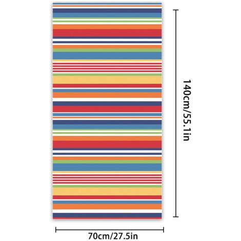 Serviette de plage, serviette de plage en fibres ultra-fines et absorbantes, serviette imprimée, tapis de plage (1/4)