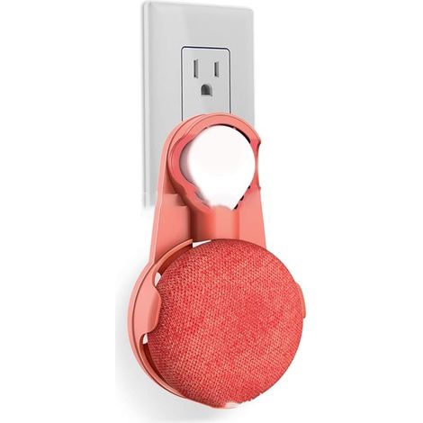 Halterung für Google Home Mini, ABS-Ständer, schraubenlos, platzsparendes Zubehör für Smart-Home-Lautsprecher, ideal für Küche, Bad und Schlafzimmer (Google Home Mini, Rot) St05 (1/5)
