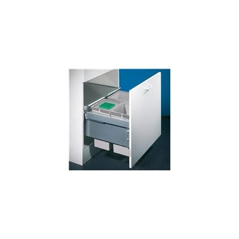 Naber Cox® Base 360 S/600-3, Abfallsammler für Frontauszüge, anthrazit, ohne Biodeckel (1/3)