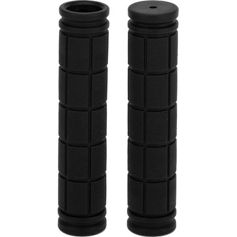 Paire de Poignées de Vélo Ergonomiques en Caoutchouc Souple Antidérapant - EINNENFFER - 107mm, Diamètre 23-28mm - Noir (1/5)