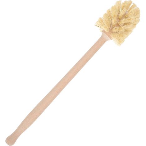 Brosse de nettoyage de toilettes en bois pour usage domestique, nettoyant pour salle de bain (1/5)