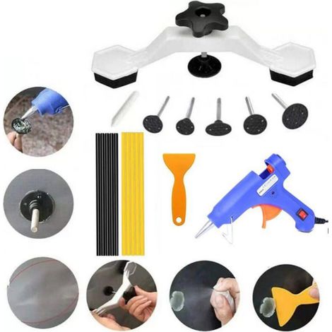 Kit De Débosselage - Sans Peinture - Pour Carrosserie Automobile - Extraction De Dents - 12 Pièces (1/4)