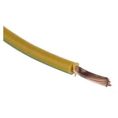 Câble triple homologation RS PRO, Vert/Jaune, Section 2,5 mm² 2,5 mm², 1 kV c.c., 600 V c.a., , Triple homologation ( Prix pour Bobine de 305 Mètres )