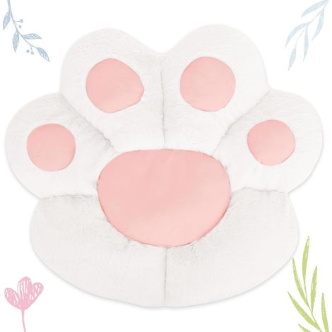 Coussin de siège soutien de la taille double face, en forme de griffe de chat, coussin de dossier, pour chaise de bureau, fauteuil (1/5)