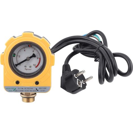 Wasserpumpen-Druckschalter, 220 V, 10 bar, Druckregler, elektronischer Schalter für Wasserpumpe (EU-Stecker) Wasserpumpe 10 bar Druckschalter-Nazalus