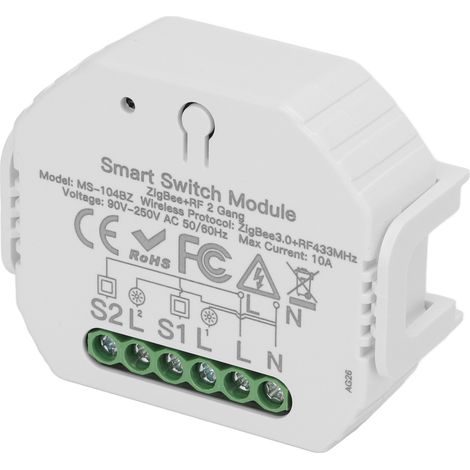 Intelligentes Dimmer-Schaltmodul, 2-Wege-Dimmung, App-Steuerung, Unterputzmontage, 90–250 V (1/5)
