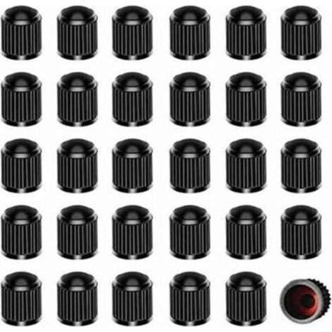 Lot de 30 Bouchons Valve Pneu - 10 mm - Joint Etanche - Pour SUV Velo Moto Camion (1/5)